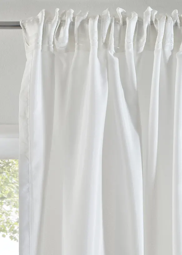 Gardin i återvunnet material (2-pack), bonprix