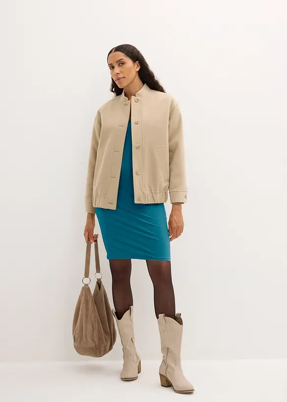 Jerseykl&auml;nning i viskos (2-pack), bonprix