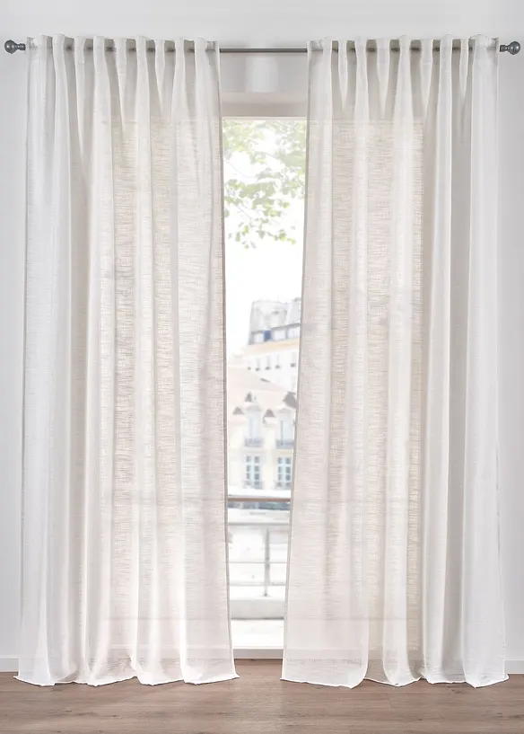 Gardinlängd med struktur, även som extralång (1-pack), bonprix