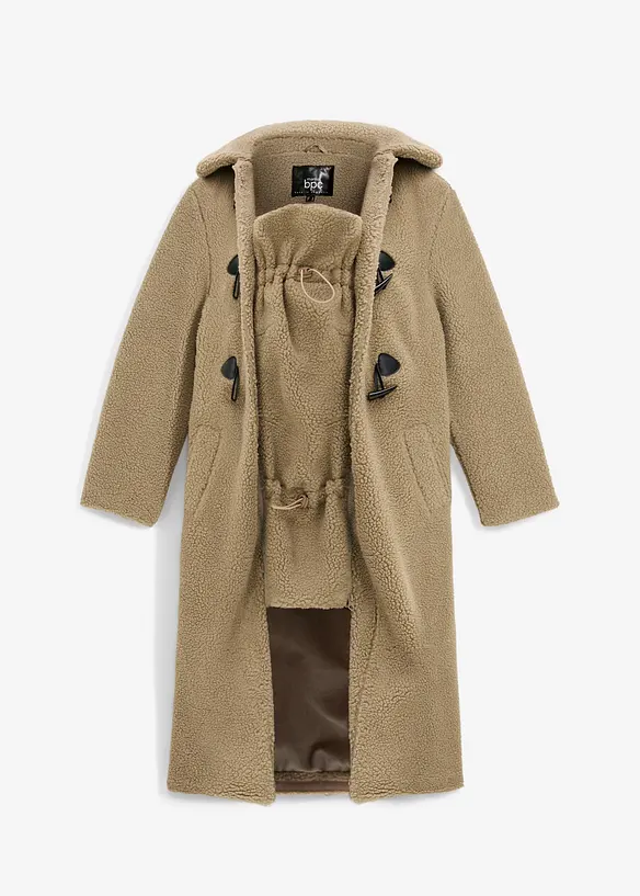 Mammakappa med babyficka i teddyfleece, bonprix