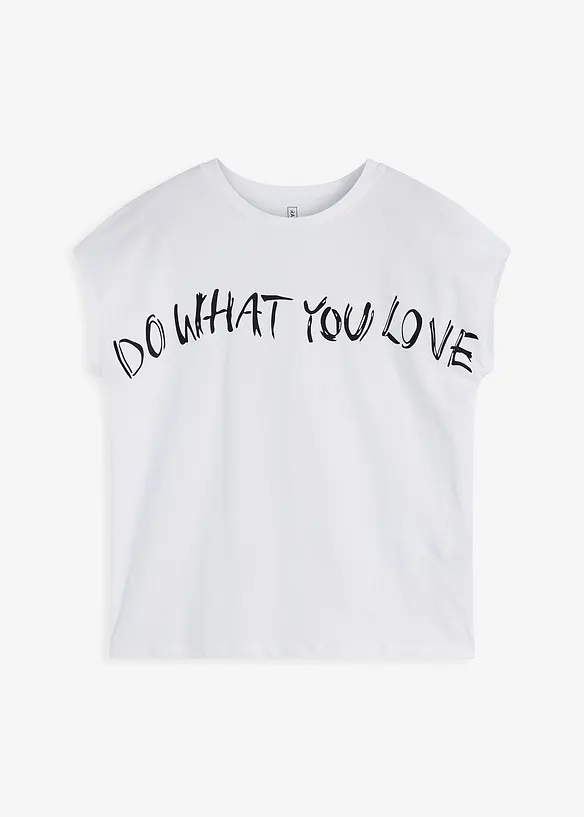 Oversizetopp av ren bomull, bonprix