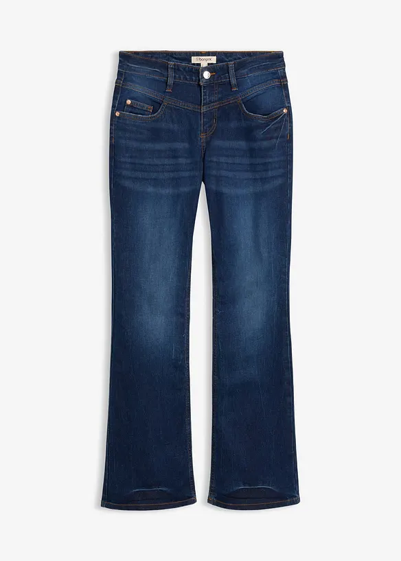 Bootcut Jeans Mid Waist, Stretch, bonprix