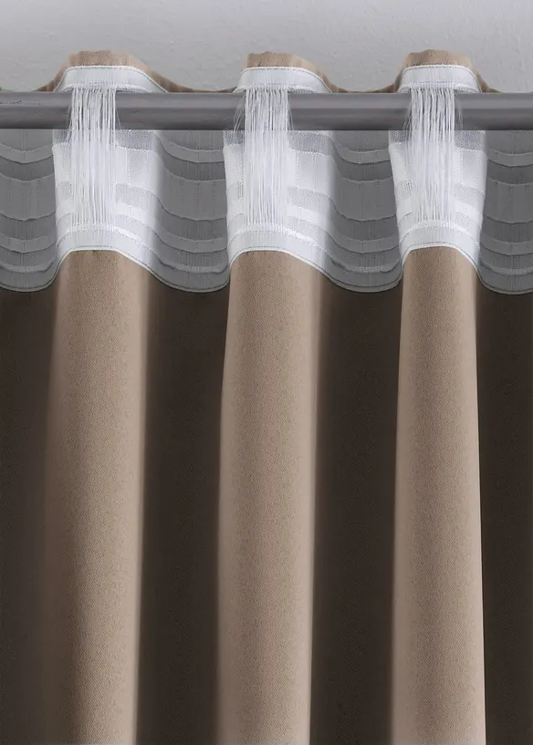 Mörkläggande gardinlängd, flera storlekar (1-pack), bonprix