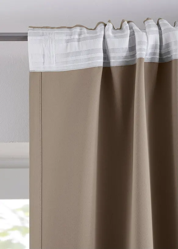 Mörkläggande gardinlängd, flera storlekar (1-pack), bonprix