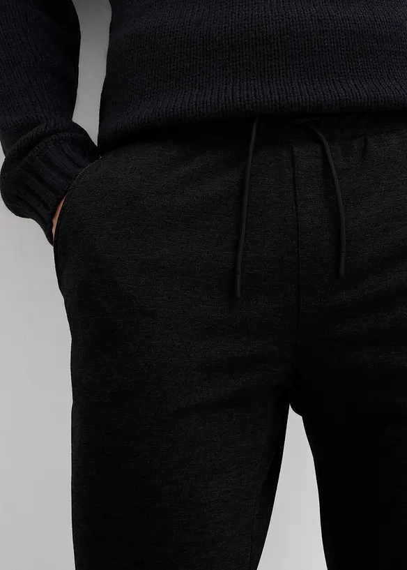 Elegant dra p&aring;-byxa med stretch, Slim Fit, bonprix