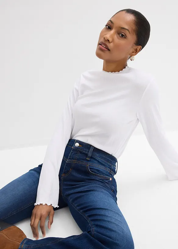 Bootcut Jeans Mid Waist, Stretch, bonprix