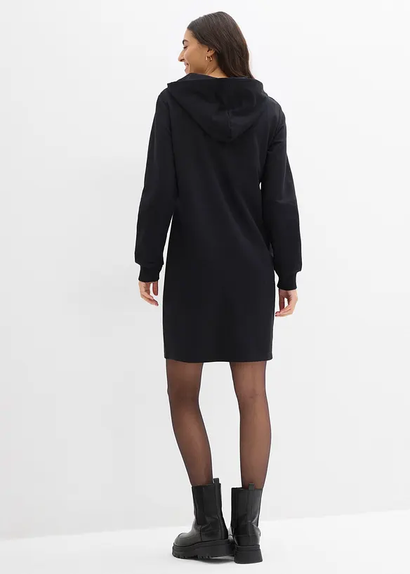 Trikåklänning i bomullsmix, bonprix