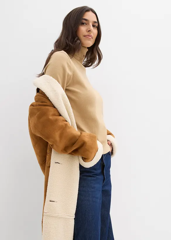 Polotröja i basmodell, bonprix