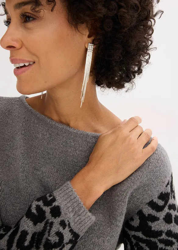 Leopardmönstrad tröja, bonprix