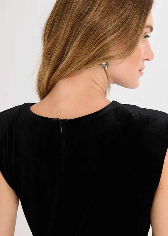 Midiklänning i mjuk sammet, bonprix