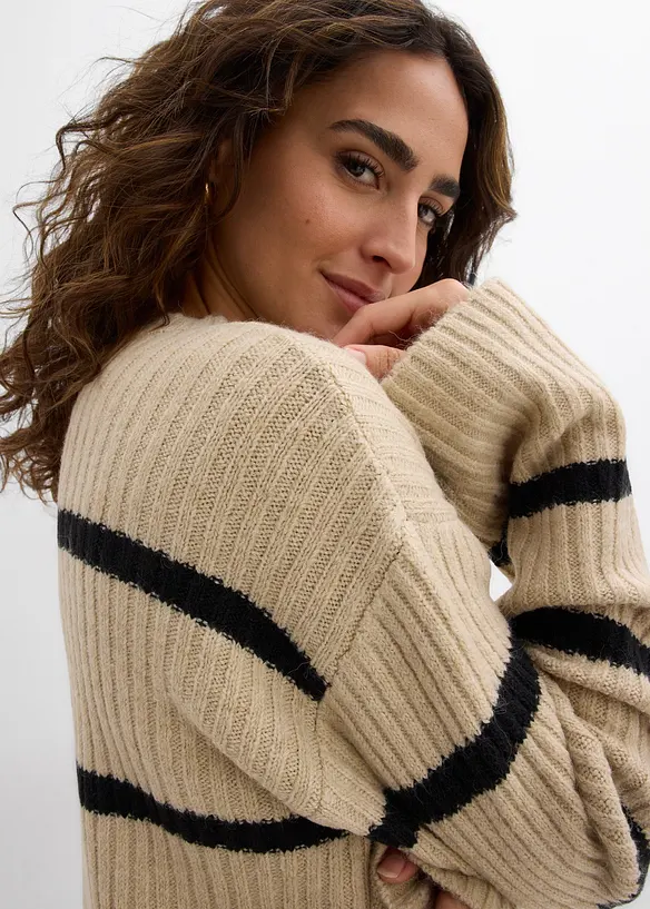 Randig tröja, bonprix