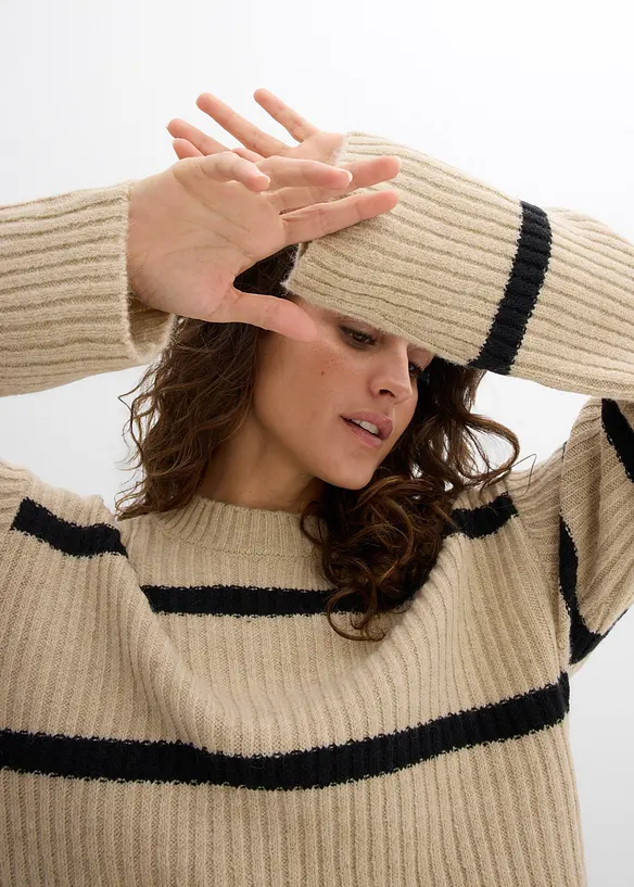 Randig tröja, bonprix