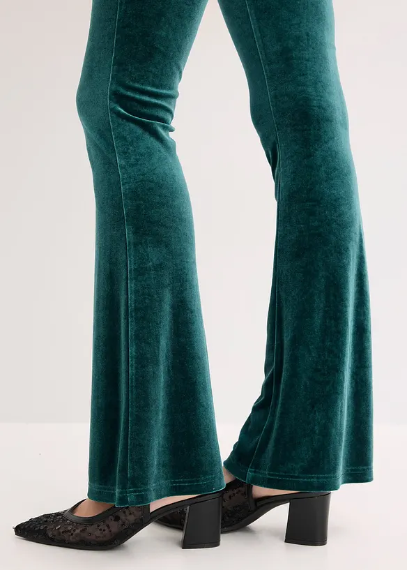 Leggings i mjuk sammet, bonprix