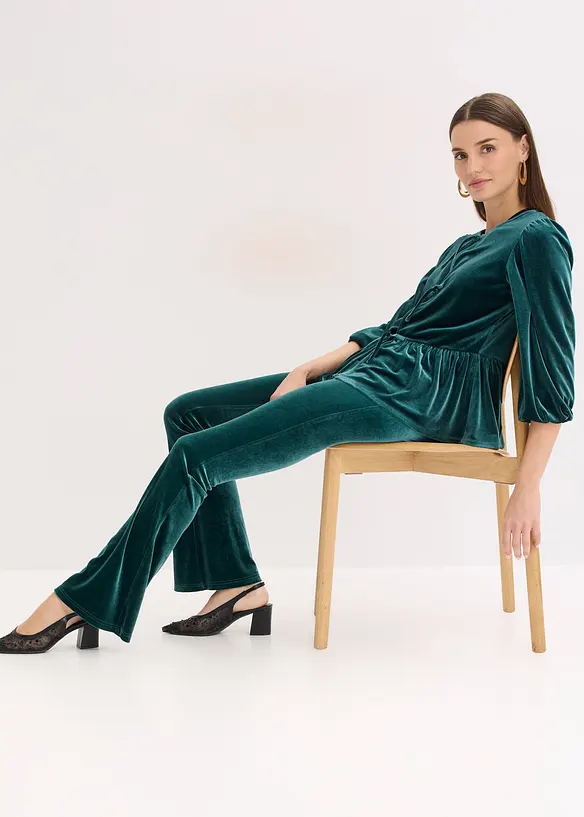 Leggings i mjuk sammet, bonprix