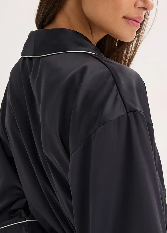 Kimono i satin med glansiga effekter, bonprix