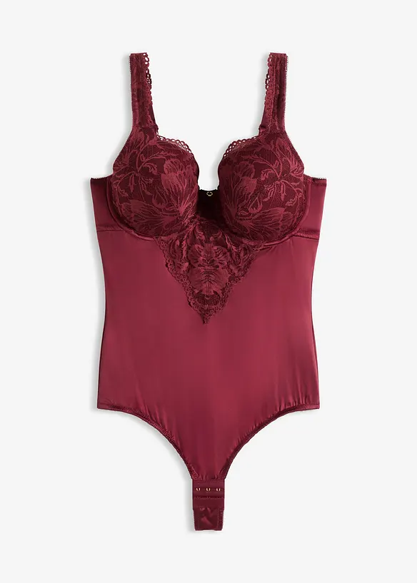 Stringbody med vadderade axelband, bonprix