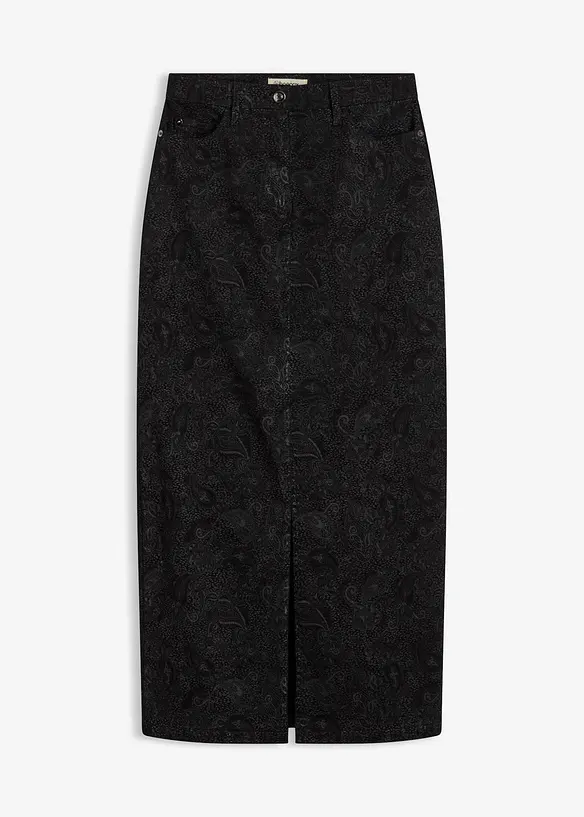 Kjol i bomull med stretch, bonprix