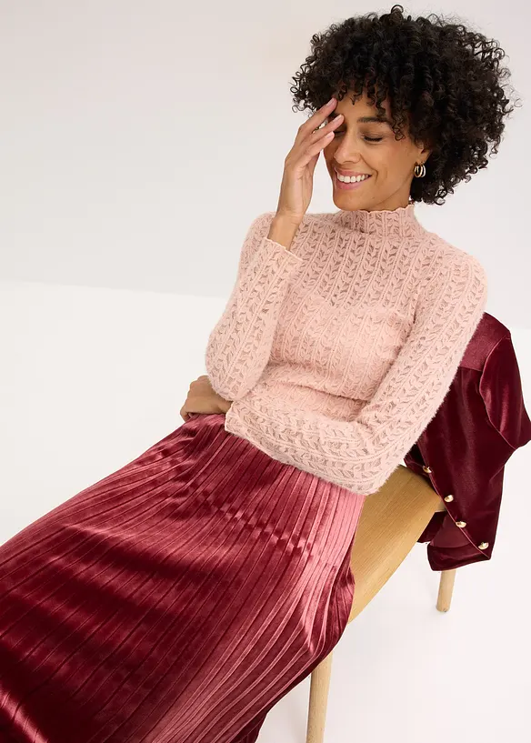 Polotröja av spets, bonprix