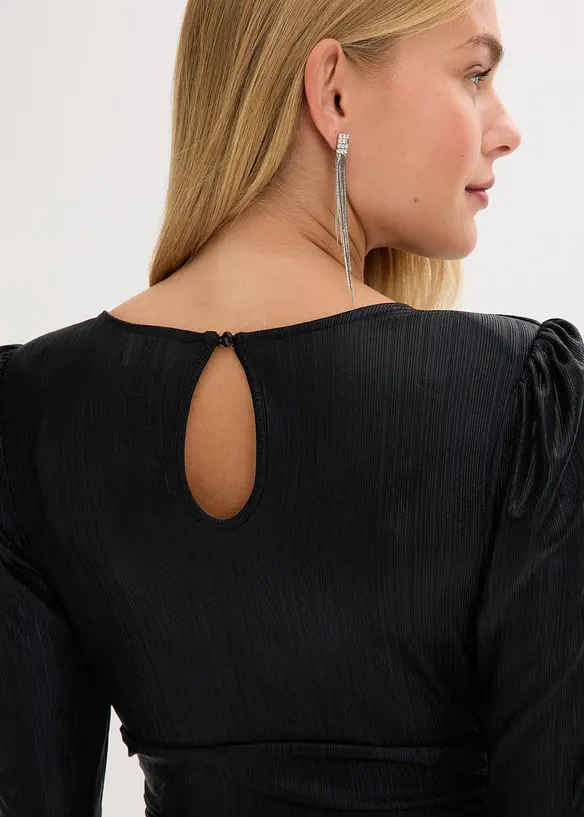 Miniklänning med glitter, bonprix