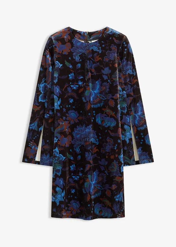 Miniklänning i följsam sammet, bonprix