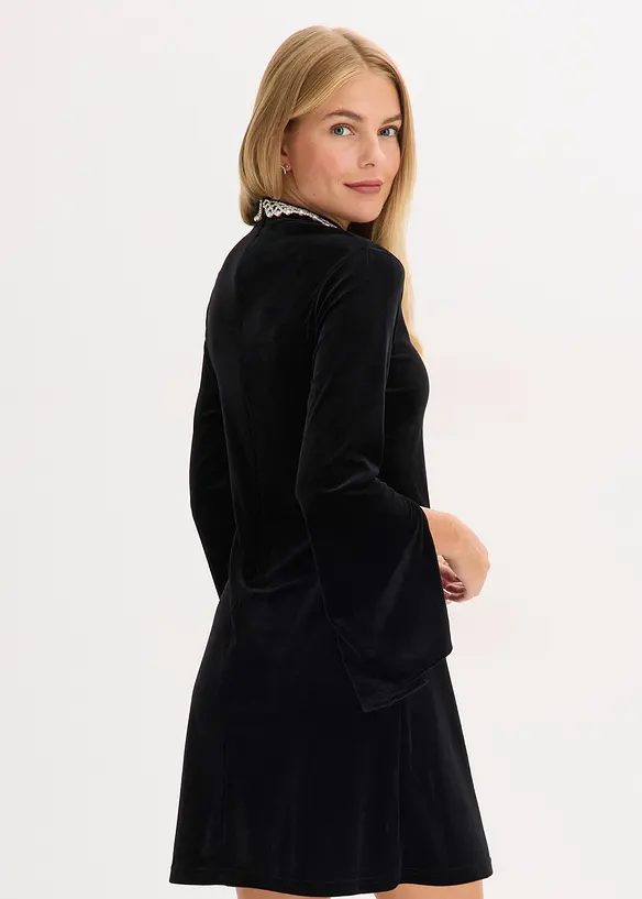 Miniklänning i följsam sammet, bonprix