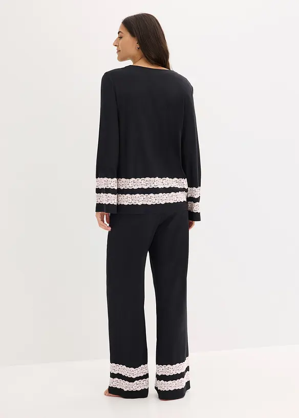 Pyjamas i mjuk viskosmix, bonprix