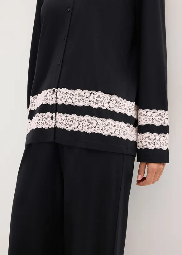 Pyjamas i mjuk viskosmix, bonprix