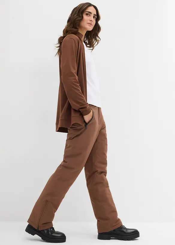 Skidbyxa i funktionsmaterial, vadderad, med snölås, bonprix