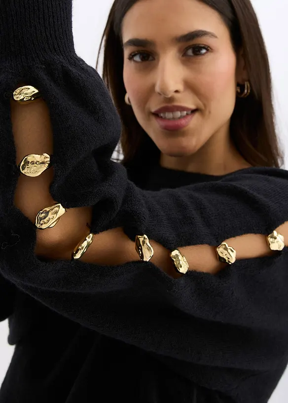 Tröja med metallpärlor, bonprix