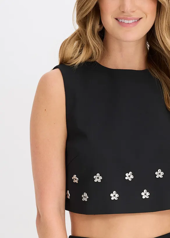 Ärmlös bomullstopp, bonprix