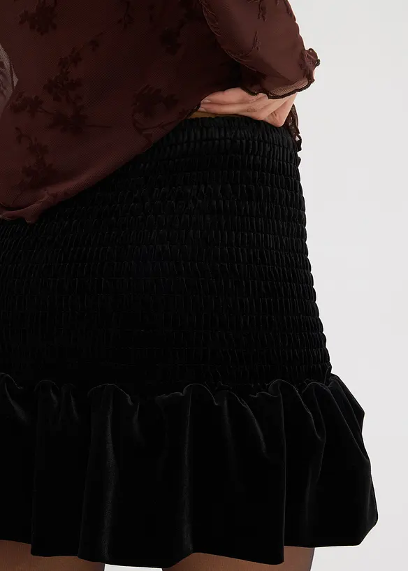 Byxkjol av mjuk sammet, bonprix