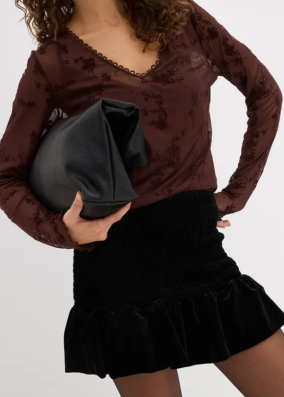 Byxkjol av mjuk sammet, bonprix