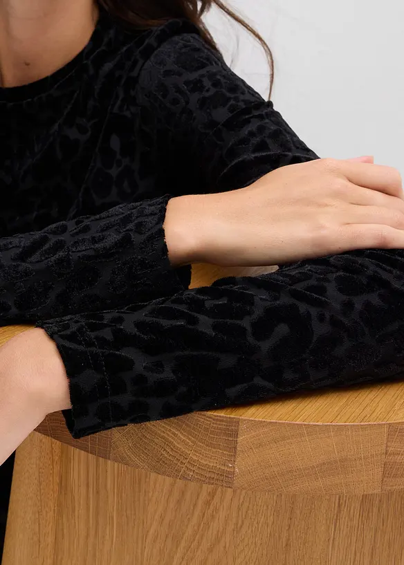 Långärmad jerseytopp, bonprix