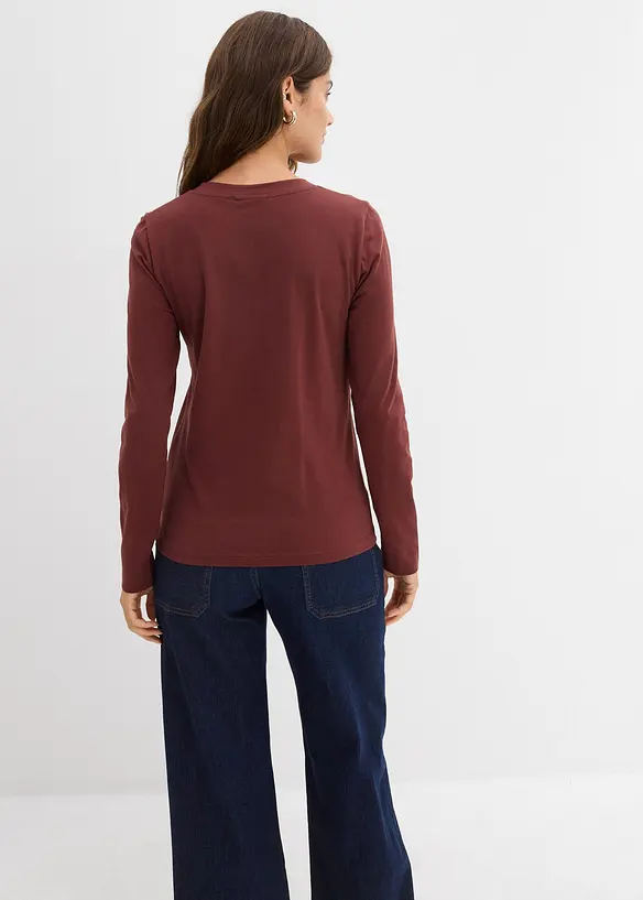 L&aring;ng&auml;rmad topp i figurn&auml;ra modell, bonprix