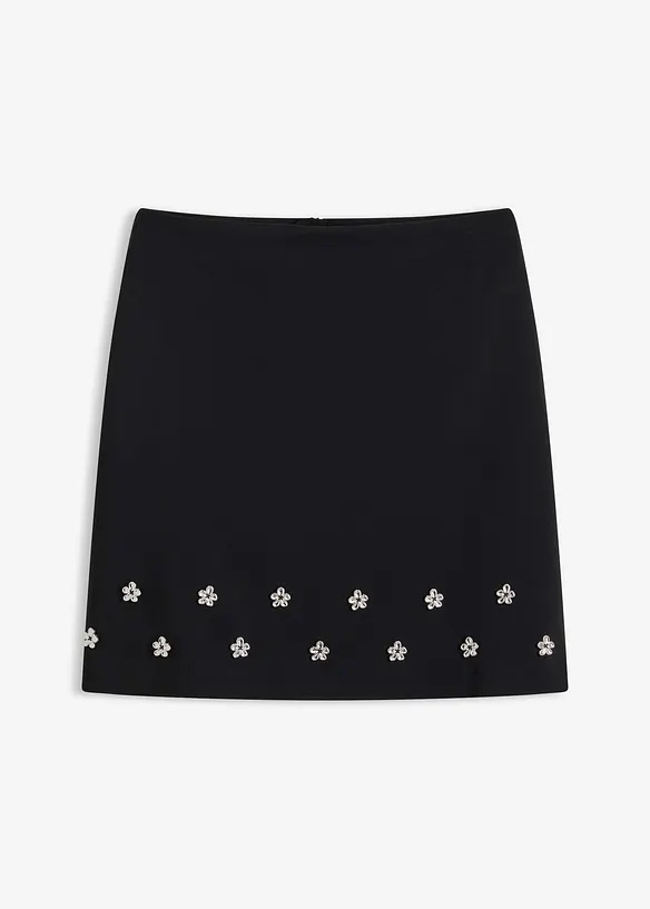 Minikjol i bomull, bonprix