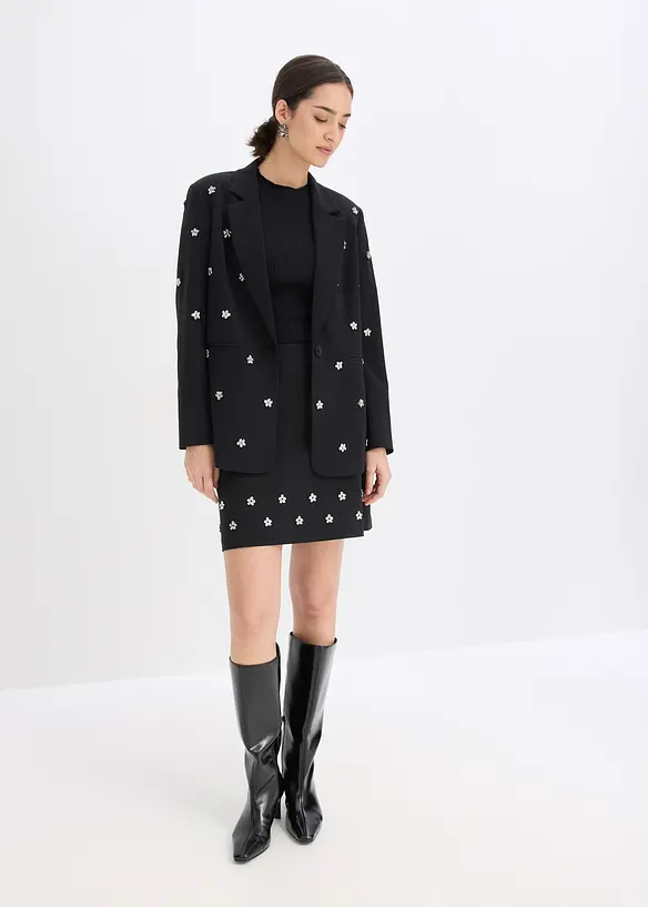 Minikjol i bomull, bonprix