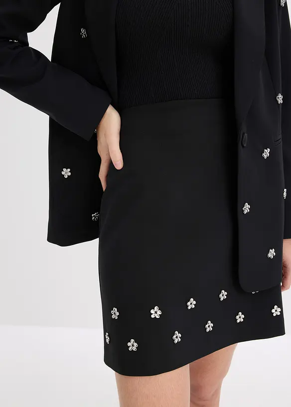 Minikjol i bomull, bonprix