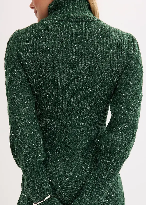 Stickad kl&auml;nning, bonprix