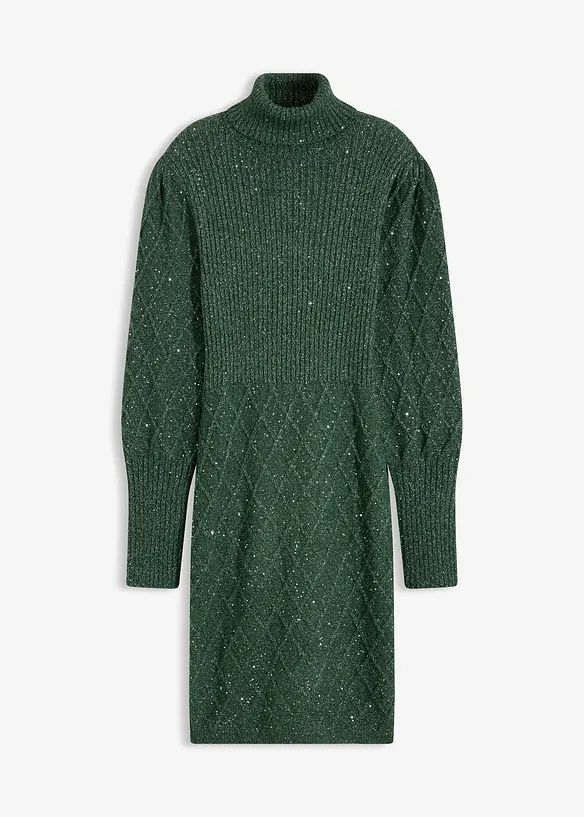 Stickad kl&auml;nning, bonprix