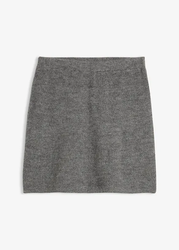 Stickad minikjol, bonprix