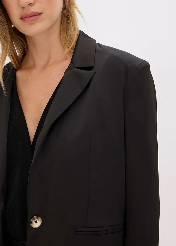 Oversizekavaj i satin, bonprix