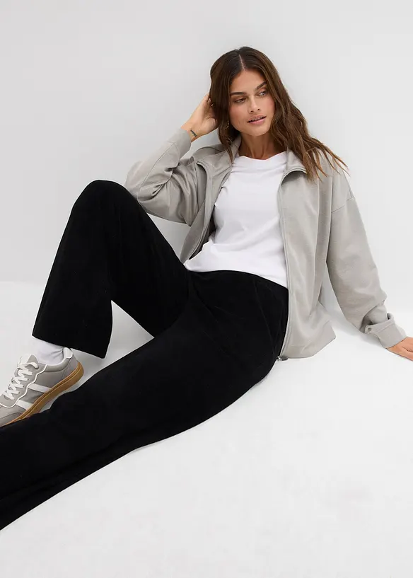 Byxa i jerseyfrotté, bonprix