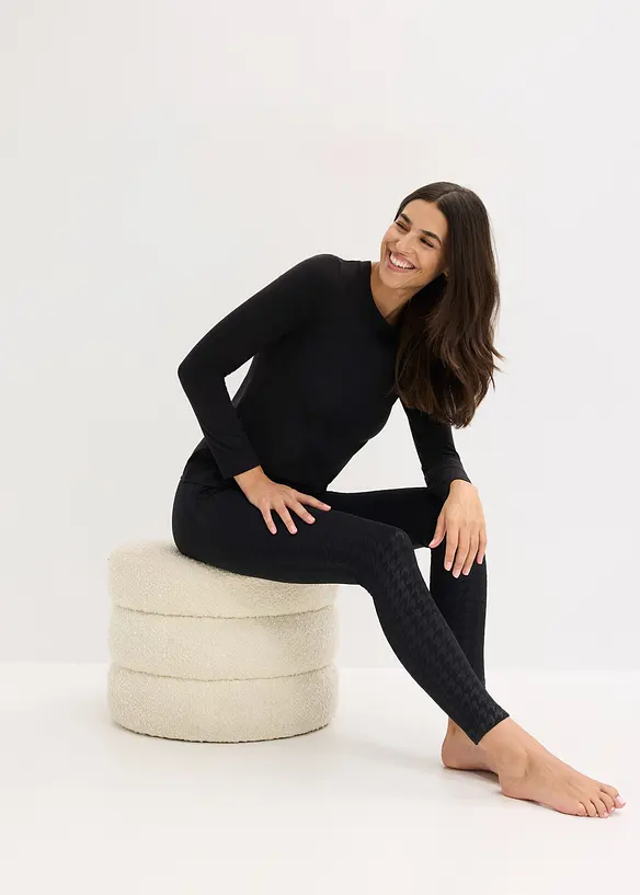 Tunn termotröja med långa ärmar, bonprix