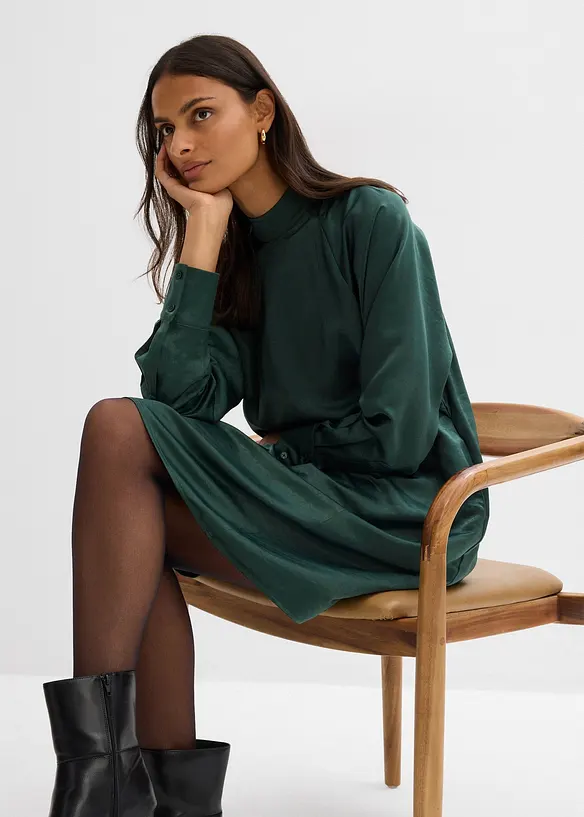 Klänning av viskosmix, bonprix