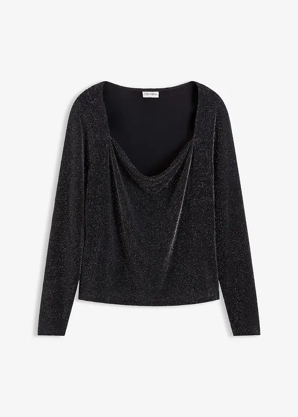 Topp med draperad ringning, bonprix