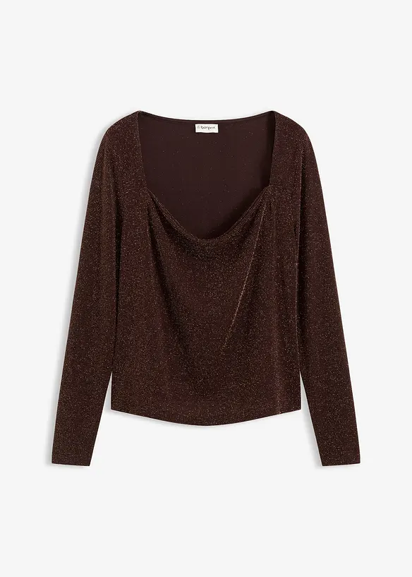 Topp med draperad ringning, bonprix