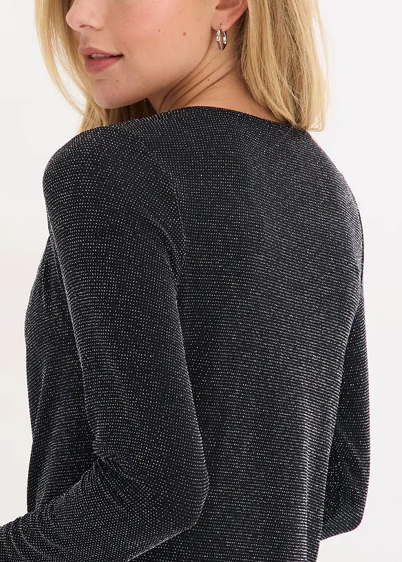 Topp med draperad ringning, bonprix