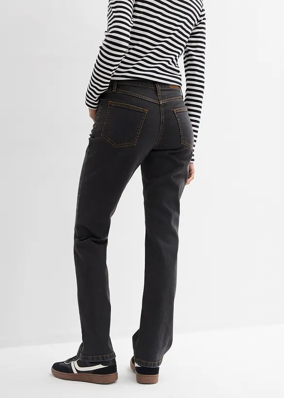 Straight Stretch Jeans Mid Waist, bonprix