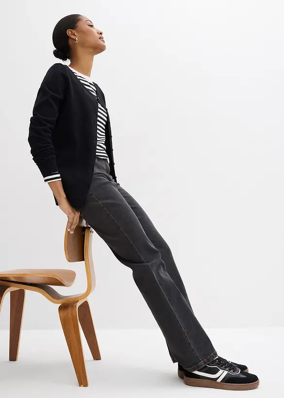 Straight Stretch Jeans Mid Waist, bonprix