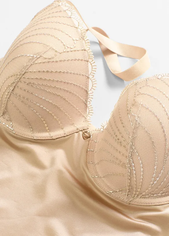 BH-linne med formpressade kupor och glansig yta samt medelhög formande effekt, bonprix